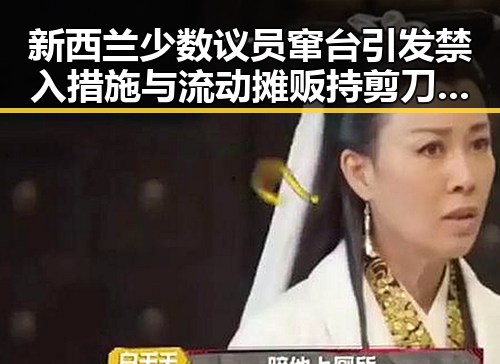 新西兰少数议员窜台引发禁入措施与流动摊贩持剪刀威胁城管的反差事件
